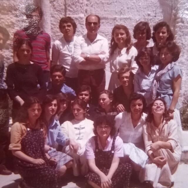 Gli alunni della V D nel 1978