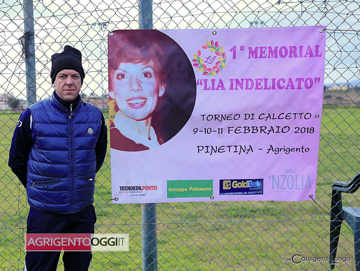 Nella foto Luca Stagnitto promoter del 1° memorial intitolato alla Mamma "Lia Idelicato"
