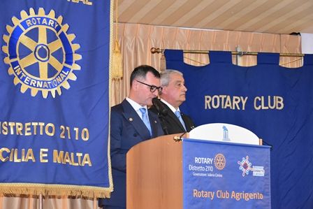 Dott. Attanasio e Prefetto Rotary Club Agrigento Distretto 2110 Alfonso Lo Zito
