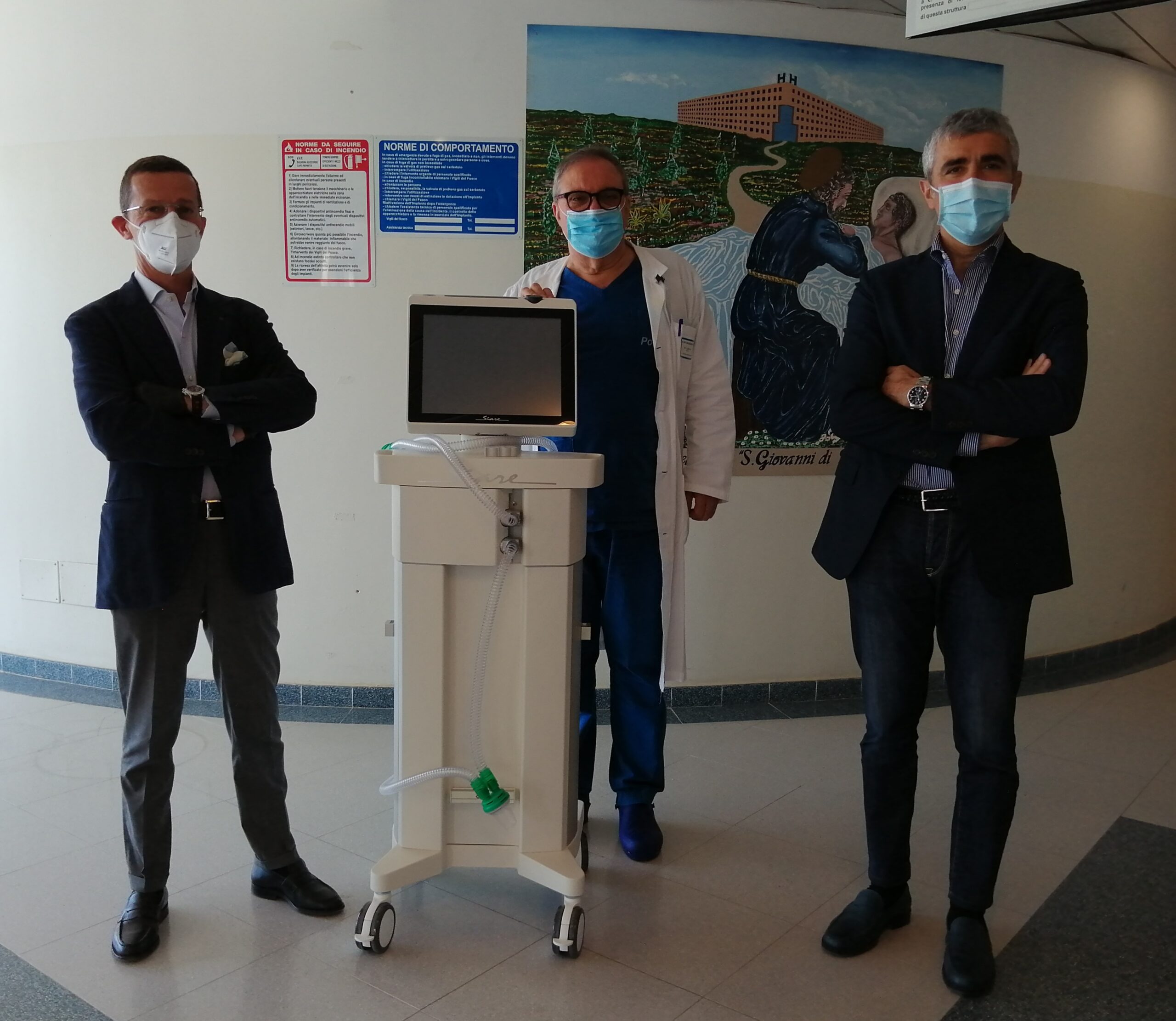 CORONAVIRUS: IMPRENDITORI AGRIGENTO DONANO VENTILATORI A OSPEDALE