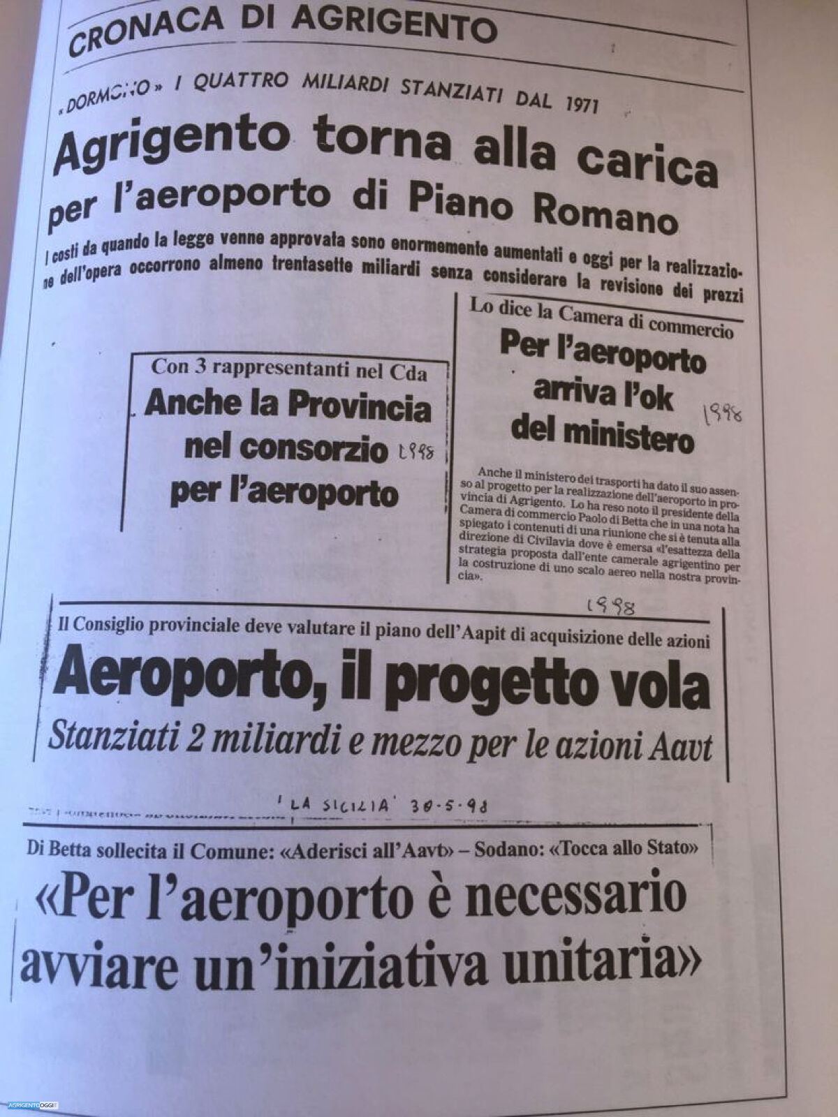 aeroporto storia lunga 60 anni ag - AgrigentoOggi