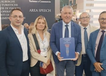 Nella foto il sindaco di Agrigento insieme all'assessore al turismo Costantino Ciulla in un momento al TTG Travel Experience di Rimini