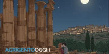 innamorati al tempio di giunonead Agrigento