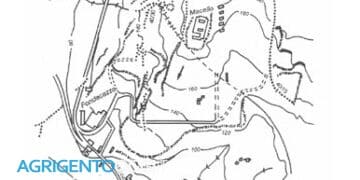Fiorillo. Agrigento, planimetria frana del 1966